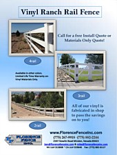 Vinyl Ranch Rail Fence